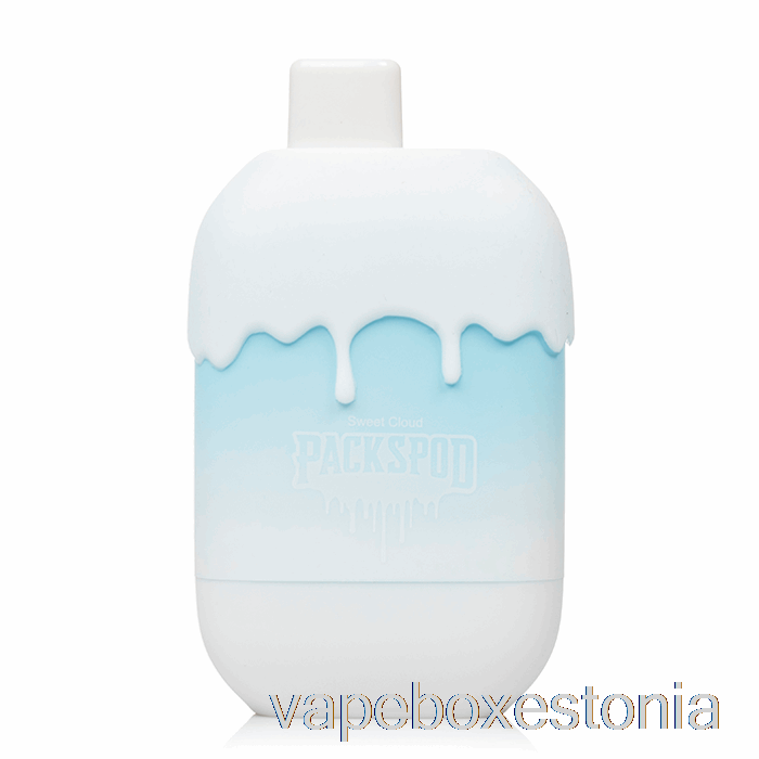 Vape Box Estonia Packwood Packspod 5000 ühekordne Vahukommi Kohev (magus Pilv)